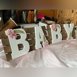 Baby hang up decorations or can sit on table